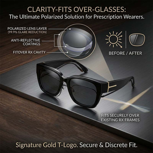 Fit-Over Polarized Sunglasses | Sun Protection Without Changing Glasses | 50% OFF Now