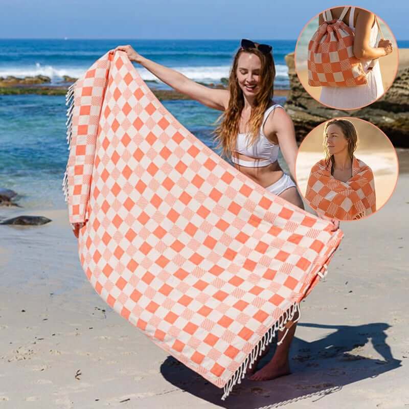 Convertible Beach Towel Bag | Carry Less, Enjoy More | 50% OFF Now