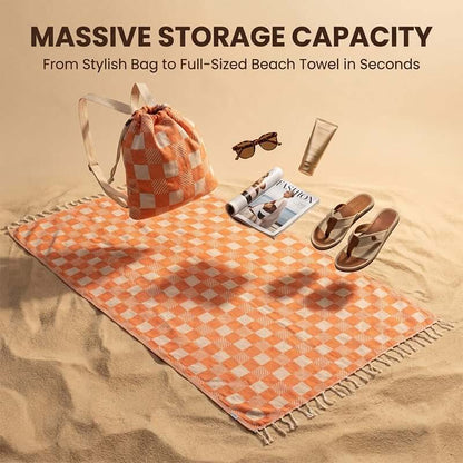 Convertible Beach Towel Bag | Carry Less, Enjoy More | 50% OFF Now