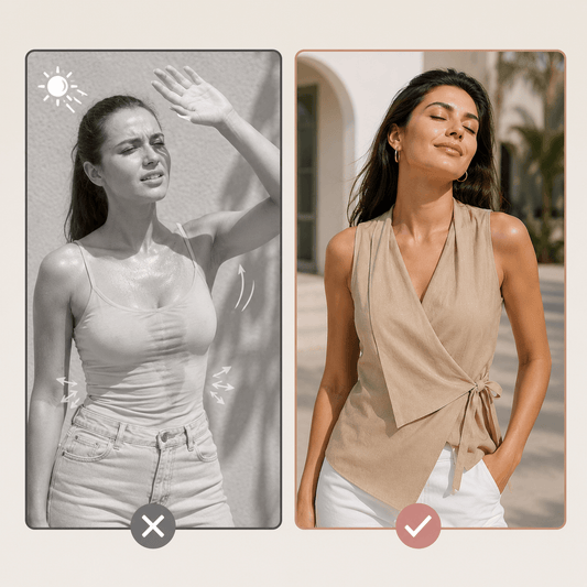 Crisscross Tie Linen Tank Top | Effortless Summer Style | 50% OFF Now