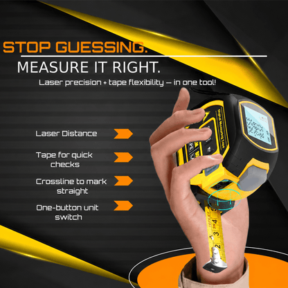 3-in-1 Laser Tape Measure