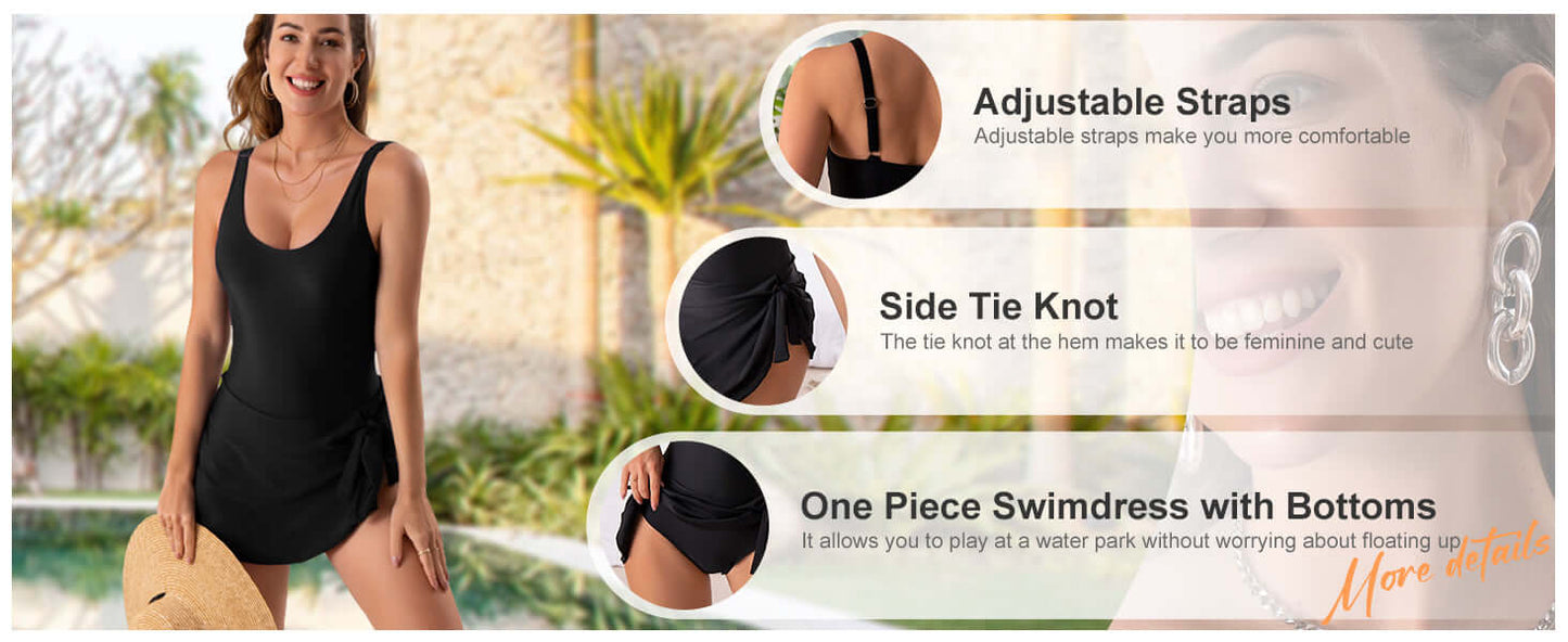 Tummy Control Swim Dress | Confident Summer Beach Style | 50% OFF Now