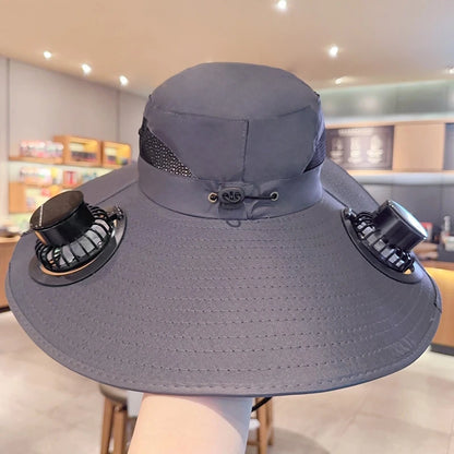 Solar Fan Hat | Stay Cool Outdoors | 50% OFF Now