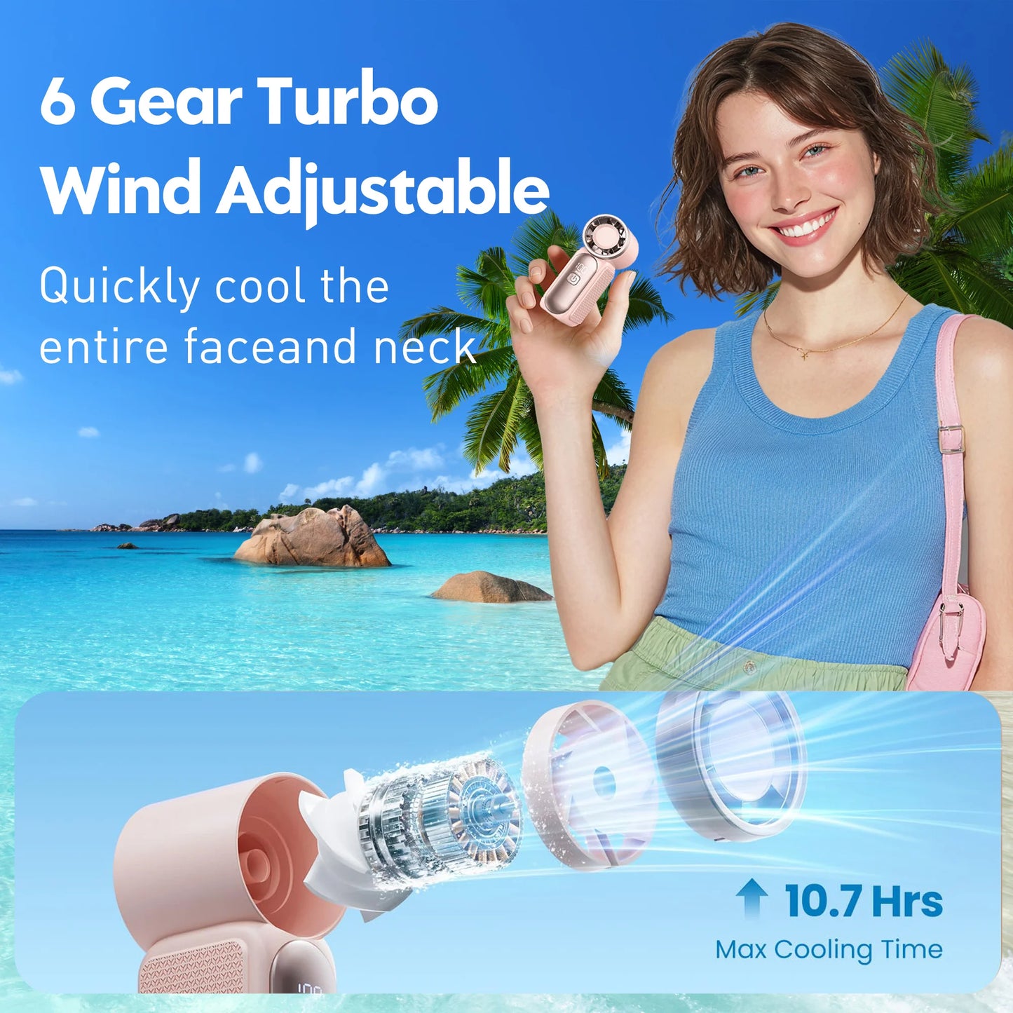 Mini Handheld Fan | Instant Cooling Anywhere | 50% OFF Now
