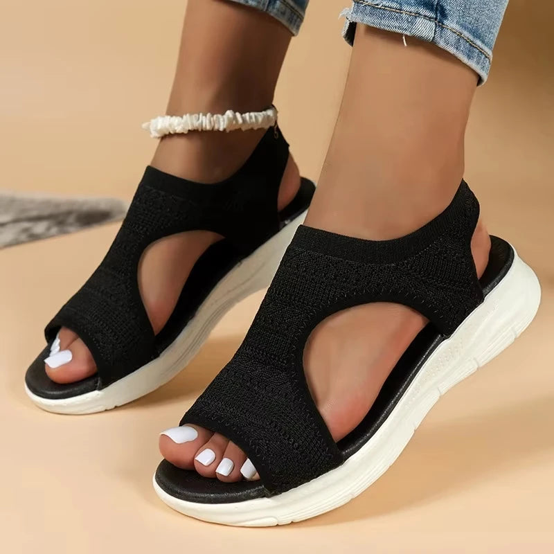 Women's Knit Platform Sandals | Walk Comfortably All Summer | 50% OFF Now