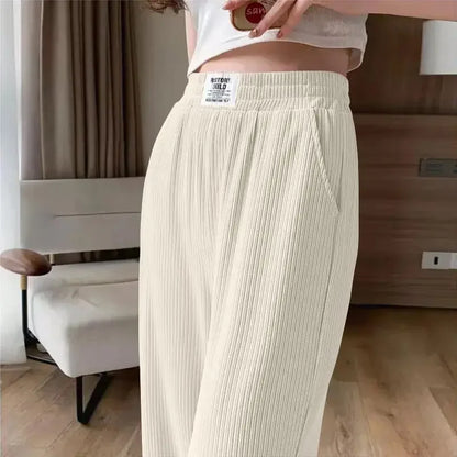 Ice Silk High Waist Pants | Stay Cool & Stylish All Day | SAVE 50% NOW