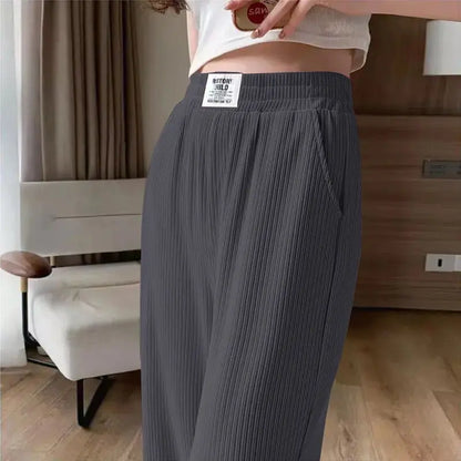 Ice Silk High Waist Pants | Stay Cool & Stylish All Day | SAVE 50% NOW