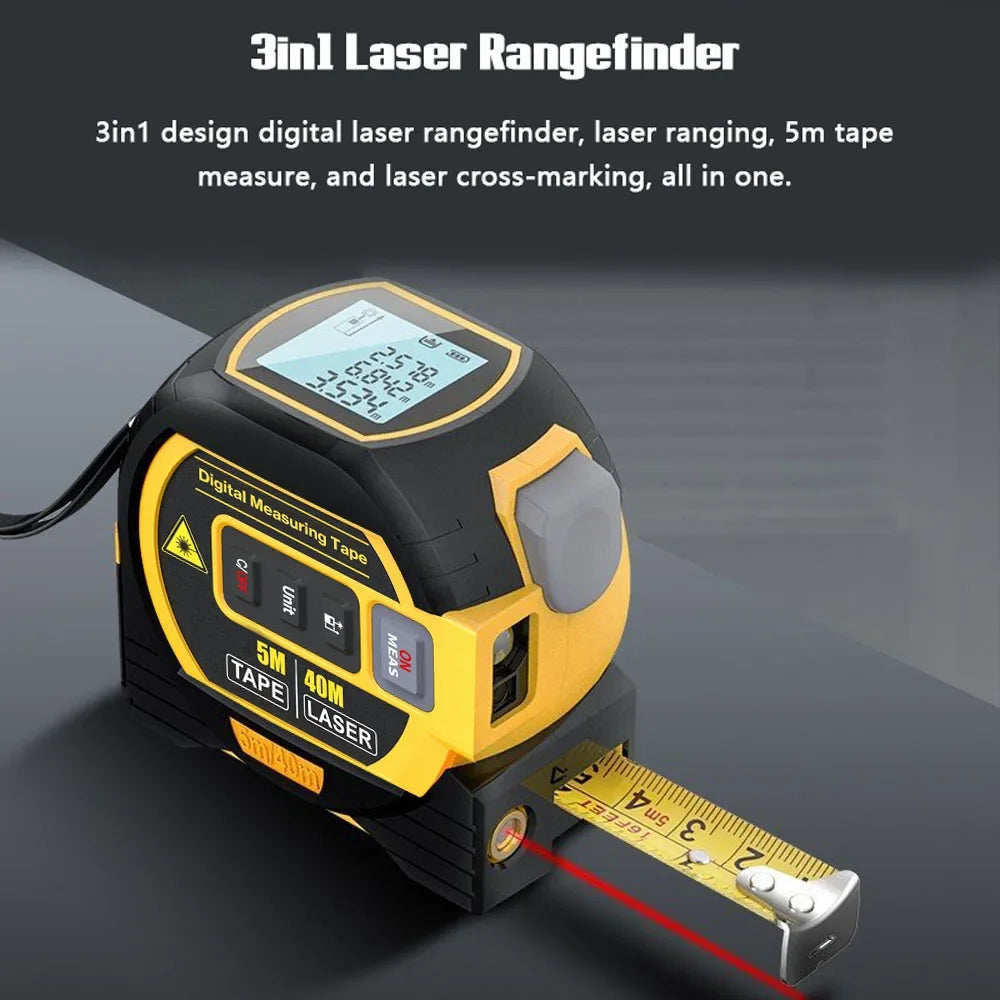 3-in-1 Laser Tape Measure
