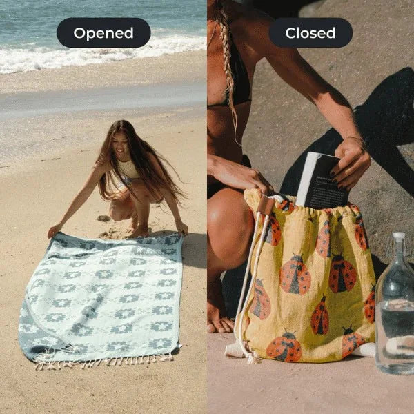 Convertible Beach Towel Bag | Carry Less, Enjoy More | 50% OFF Now