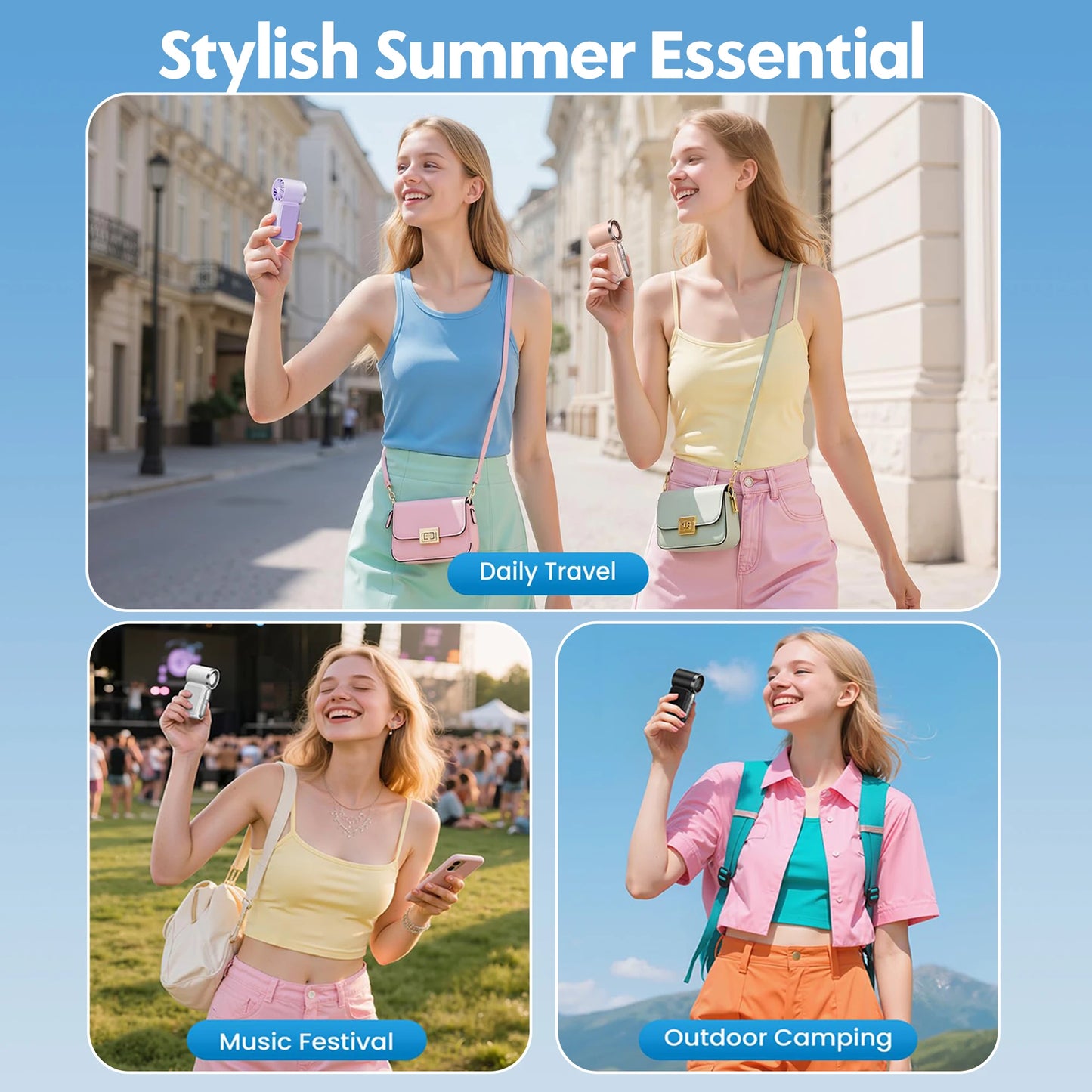 Mini Handheld Fan | Instant Cooling Anywhere | 50% OFF Now