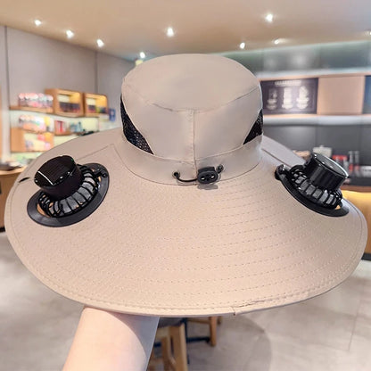 Solar Fan Hat | Stay Cool Outdoors | 50% OFF Now