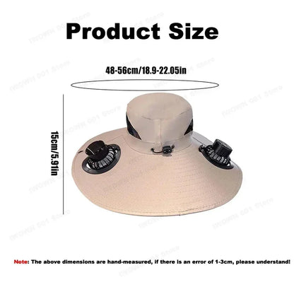 Solar Fan Hat | Stay Cool Outdoors | 50% OFF Now