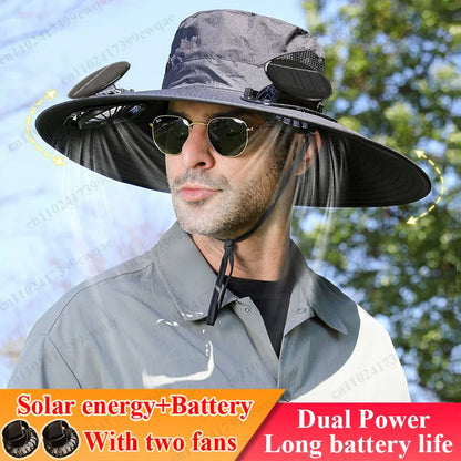 Solar Fan Hat | Stay Cool Outdoors | 50% OFF Now