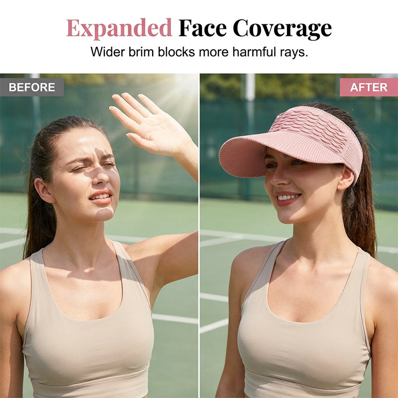 Women’s Ponytail Visor Hat | Stylish Sun Protection Outdoors | 50% OFF Now