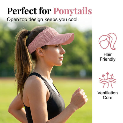 Women’s Ponytail Visor Hat | Stylish Sun Protection Outdoors | 50% OFF Now