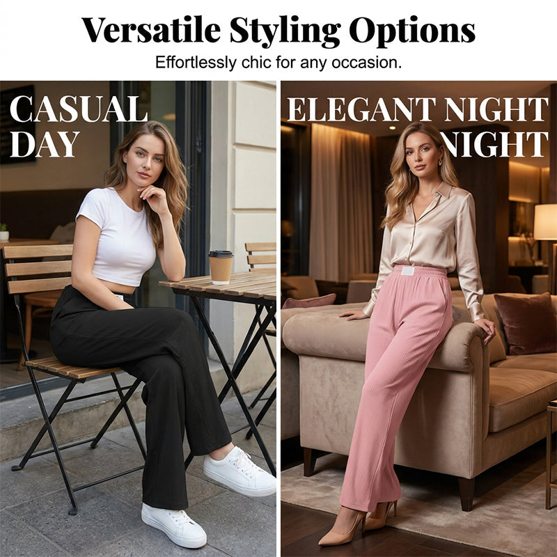 Ice Silk High Waist Pants | Stay Cool & Stylish All Day | SAVE 50% NOW