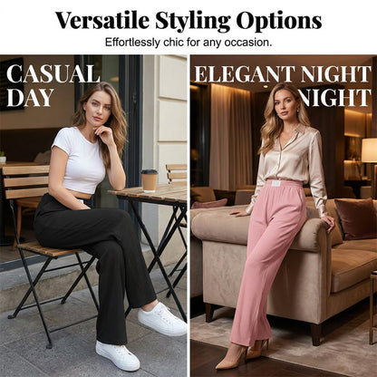 Ice Silk High Waist Pants | Stay Cool & Stylish All Day | SAVE 50% NOW
